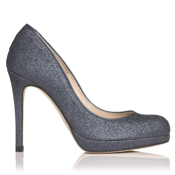 LK Bennett 8.5 Sledge Glitter Sparkle Pump Holiday - Picture 2 of 8